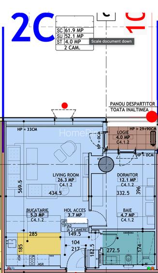 Apartament 2 camere - One North Lofts - 1