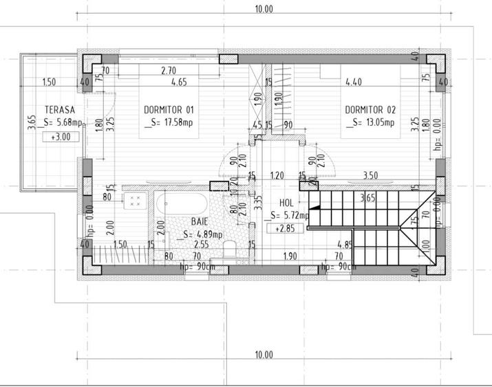 Vila individuala - Parter+Etaj - 3 camere -fatada ventilata - zona de case - 2