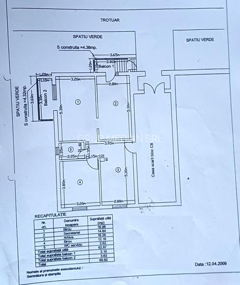 Închiriere spațiu comercial – 69,60 mp, zonă centrală - 5