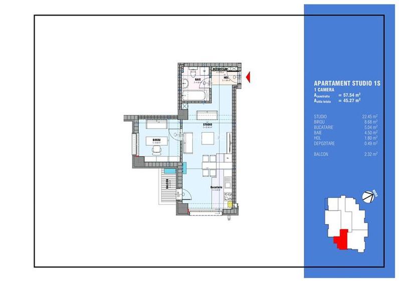 Bloc nou - langa Universitatea Bacovia si Primarie - 2 camere - mobilat si utila - 14