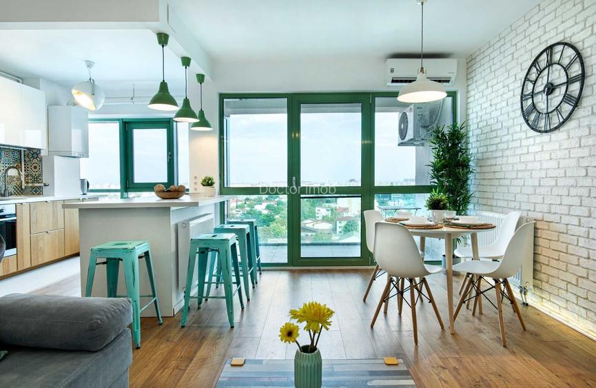 Scandinavian Loft în Circului Park Tower: Design, Lumină și Natură - 3