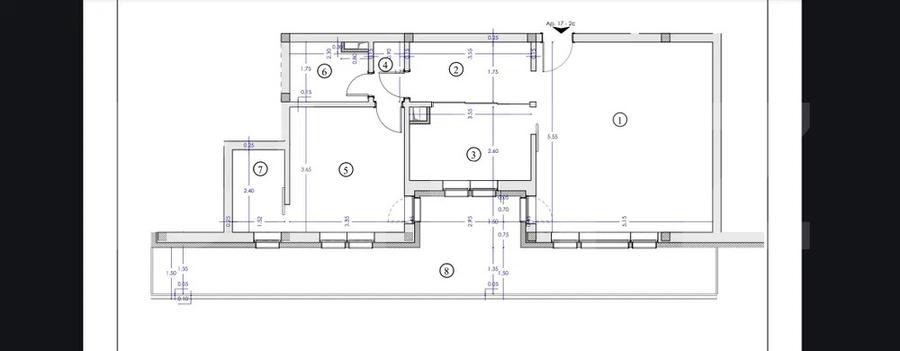 Apartament de 2 camere, 64 mp, terasa 30 mp, parcare, zona Tineretului - 5