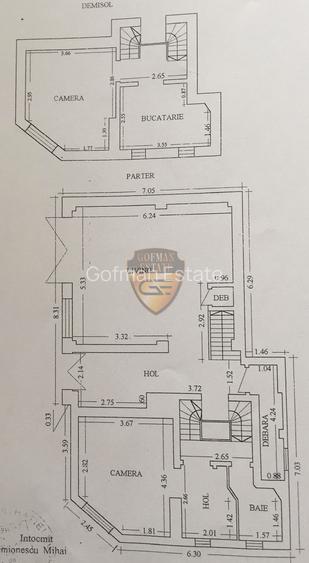 Vila 10 camere Dacia Stadion Farul D+P+2E+M 405 mp centrala gaz A/C 9 dorm 6 bai - 20