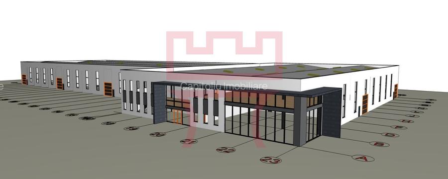 Teren  industrial 15000mp JUCU la drumul principal DN1C hala 6650mp - 2