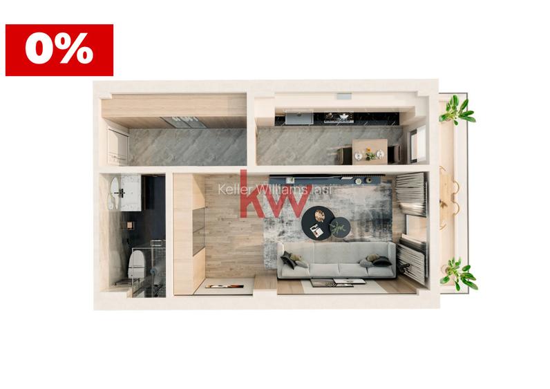 Apartament 1 cameră 38 mp | Bloc nou P+4 | Parcare inclusă | Valea Lupului - 4