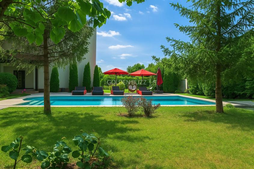 Vilă superbă pe malul lacului Snagov - 28 m deschidere la lac - 4