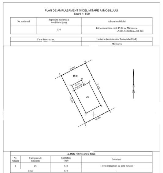 Casa plan parter 130mp Miroslava aproape de Rond 530mp teren COMISION 0 - 4