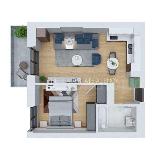 Apartament | 2 camere | Cortina North | Vedere libera Pipera - 2