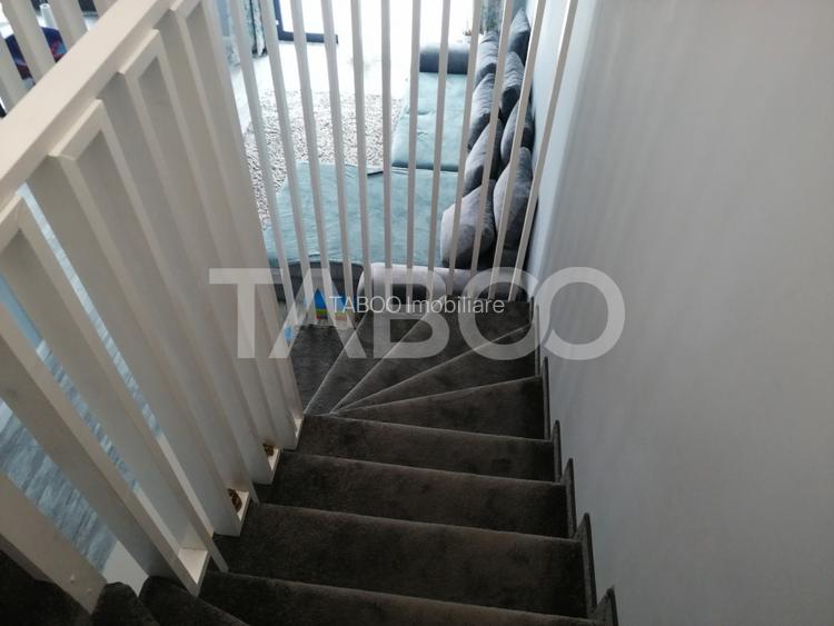 Casa tip duplex 5 camere 120 mpu complet mobilata si utilata Cisnadie - 15