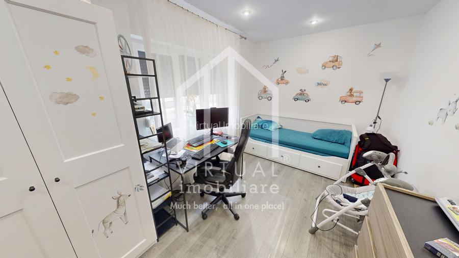 Ap. cu 3 camere 83mp utili + terasa si gradina  | 2 locuri de parcare - 10