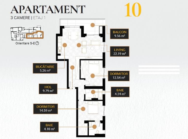 Apartament 3 Camere Unirii - Complet Mobilat - Bloc Nou 2026 - 2