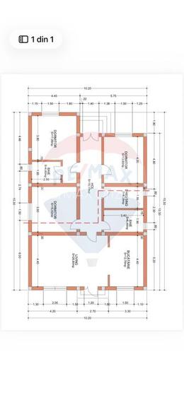 Casă spațioasă de vânzare | 4 camere | 120 mp util - 500 mp teren - 14