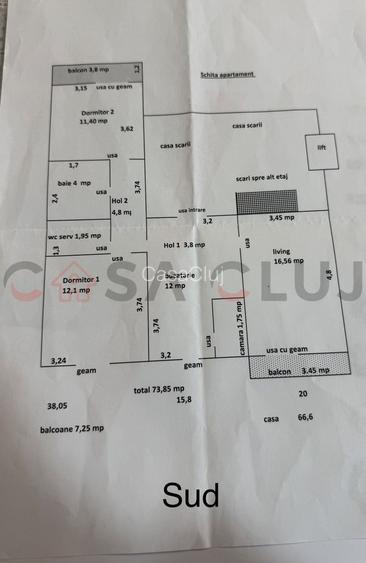 3 camere | Decomandat | Etaj intermediar | 2 balcoane |2 bai - 10