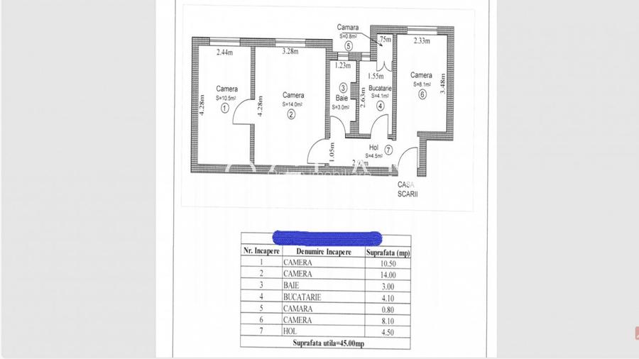 Apartament 3 camere, Etaj 2, zona Vasile Aaron  - 2