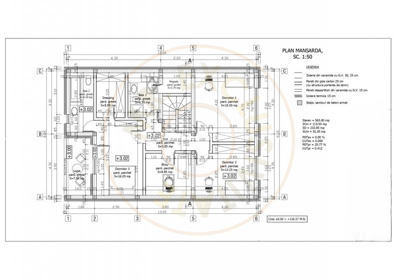 Casa in constructie P+M, Teren 565 mp - Str. George Enescu - Carei - 3