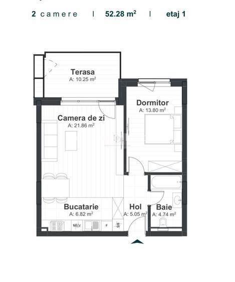 Apartament 2 camere finisaje LUX | Parcare | Zona The Office - 17