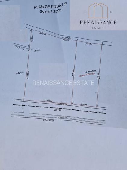 Mosnita Noua Teren 10.000mp | Front 63m | La asfalt - Zona de Case - 3