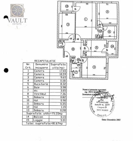 Apartament 4 camere - 1983 - zona Dristor - 1