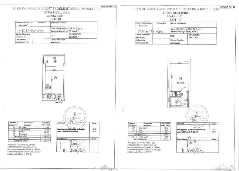 Proprietar, Duplex 2 camere, 2 băi, 700m metrou Aparatori, Pod 14mp, Centrala - 2