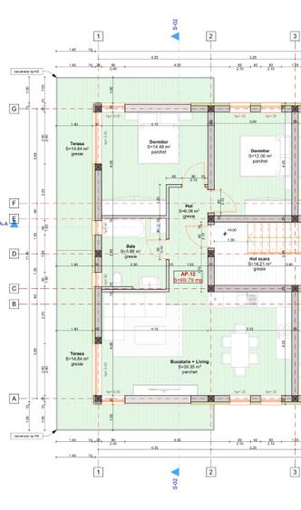 Proprietar! Penthouse superb 3 camere 70 mp zona Braytim cu terasă de 30 mp - 6