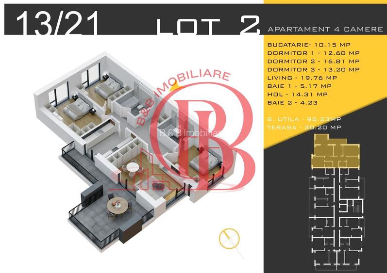 4 camere  Titan Pallady  Metrou Nicolae Teclu - 2