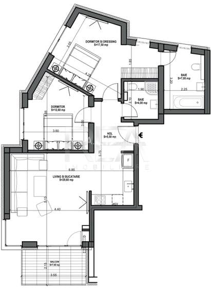 3 camere vedere superba Ultracentral - Mosilor  - 4