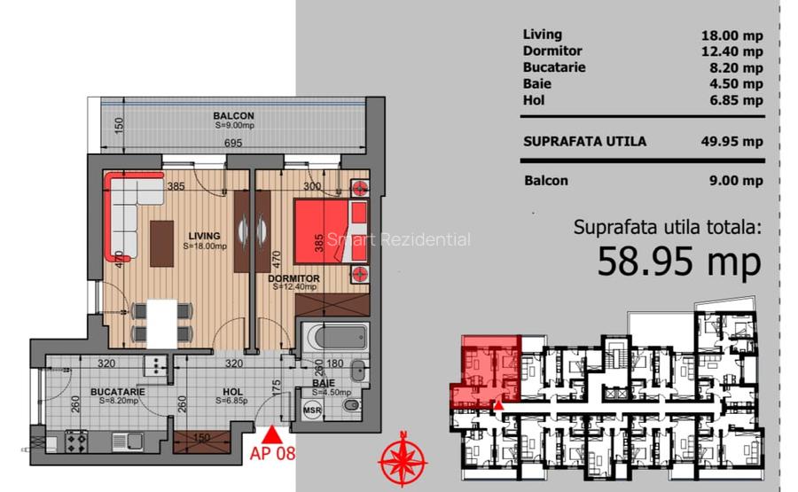 2 camere decomandat-Bloc nou finalizat-Brancoveanu adiacent - 8