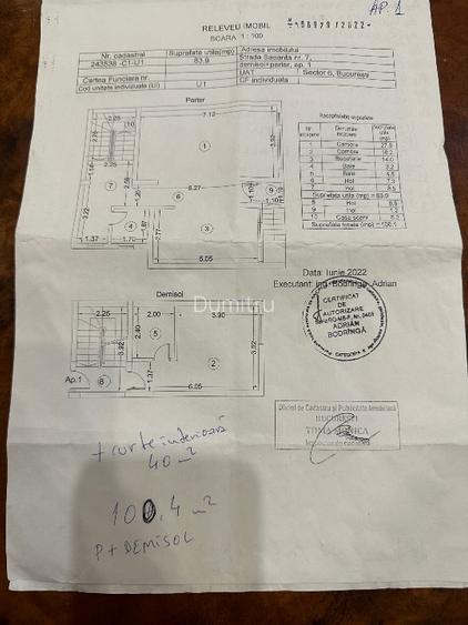 Apartament 5 Camere + Curte Proprie  , Metrou Crangasi Direct Proprietar   - 14