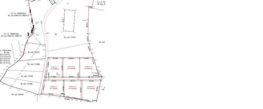 Teren intravilan plat in Bran, 1000 mp, vedere către Bucegi, utilitati - 2