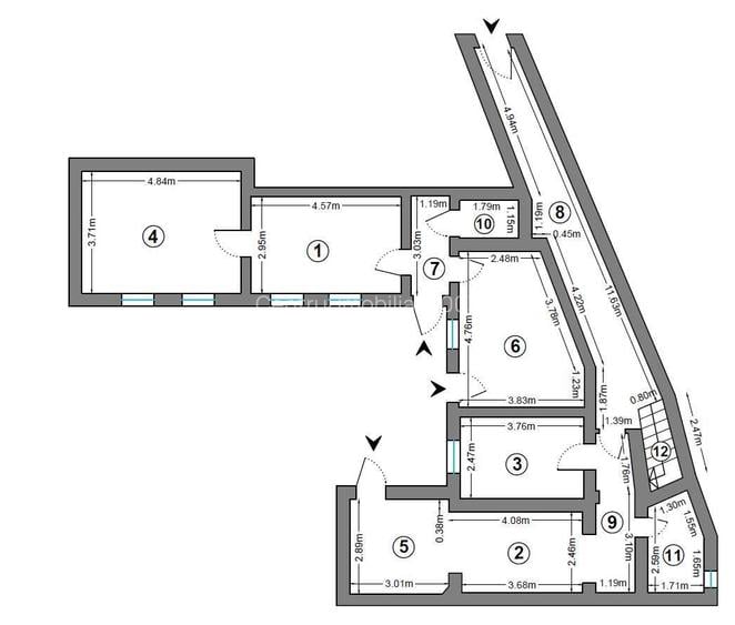 Ultracentral, Batistei, 4 camere, casa, curte comuna, Comision 0!!!!! - 10