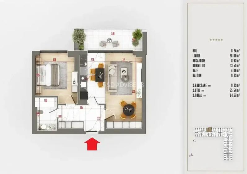 Apartament Premium  Izolat Fonic | 2 Camere Decomandat Sector 3 - 2