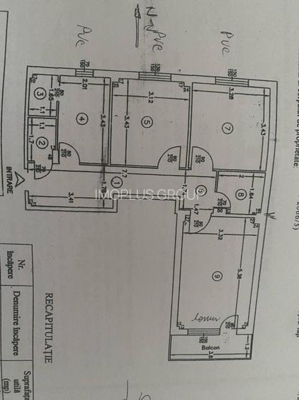 APARTAMENT 3 CAMERE PASCANI  BLOC MOLDOVA - 9