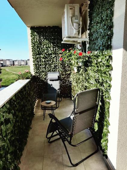 Laga Eso. NOU.  Spatios - 90 mp utili + terasa.  Complet mobilat si utilat. - 12