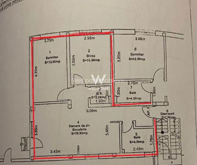 Apartament cu 3 camere si grădină 74 mp zona Triajului Selimbar - 1