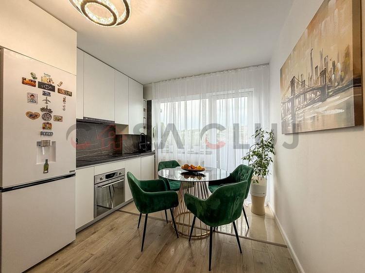 Apartament cu 2 dormitoare + living cu bucatarie open space