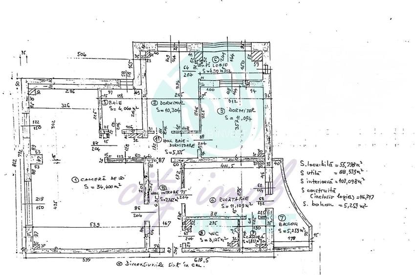 4 camere ultracentral | Lângă Parlament și Parcul Izvor | 103 mp - 4