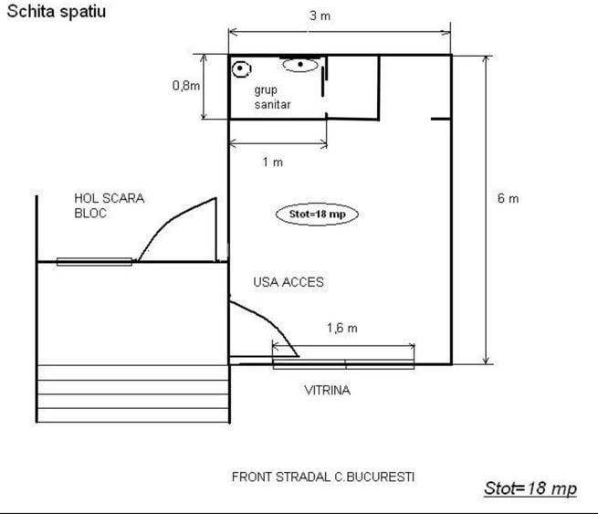 Spațiu comercial stradal, trafic intens,  Calea București - Brașov - 1