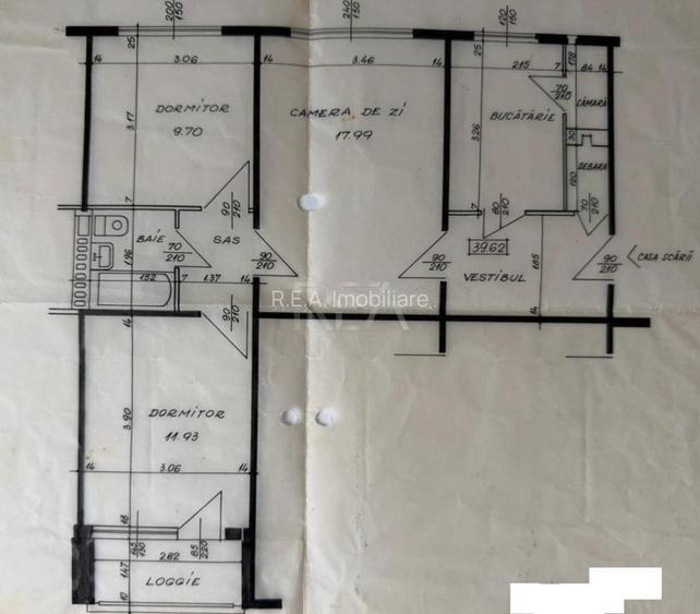 3 camere Titan, parcare, et. 2, an 1974, metrou, 62 mp - 7