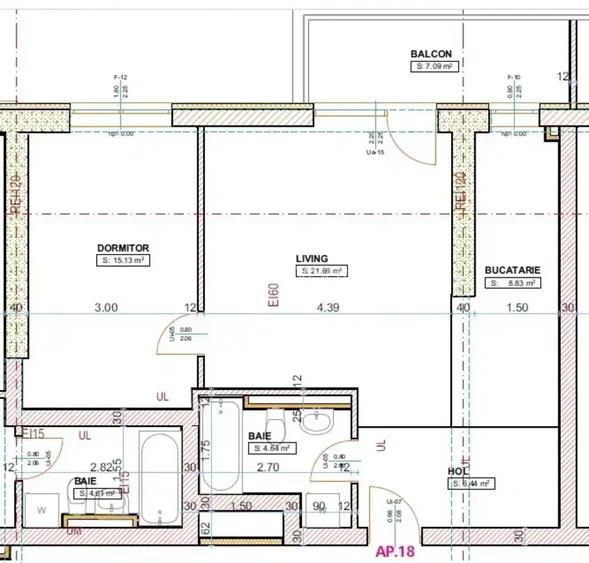 Apartament 2 camere | Mobilat | Cu Finisaje IEla Cotroceni Faza II | - 11
