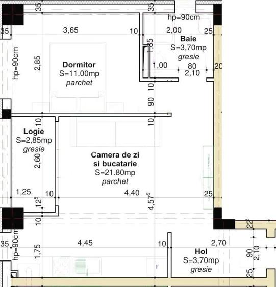 Cel mai MIC PRET! Apartament 2 camere cu terasa, Cartierul Visoianu, langa Lidl - 8
