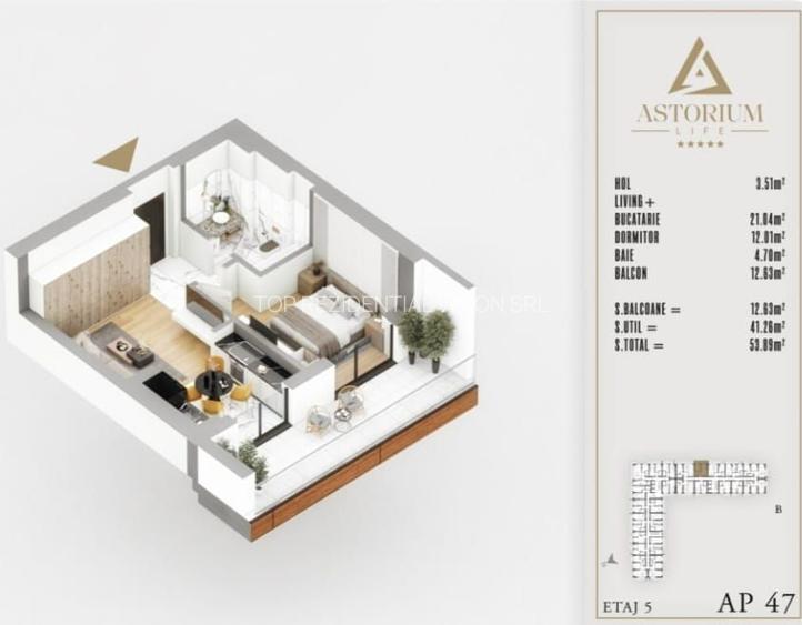 AP. 2CAM. IN PROIECTUL ASTORIUM LIFE / BLOC FINALIZAT. PALLADY! - 3