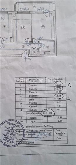 Vanzare apartament 3 camere | Piata Victoriei | America House | decomandat | ame - 13