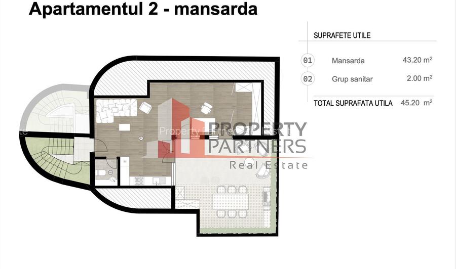 Apartament Duplex Elegant cu Terasă Panoramică – Dealul Cetății, Brașov - 3