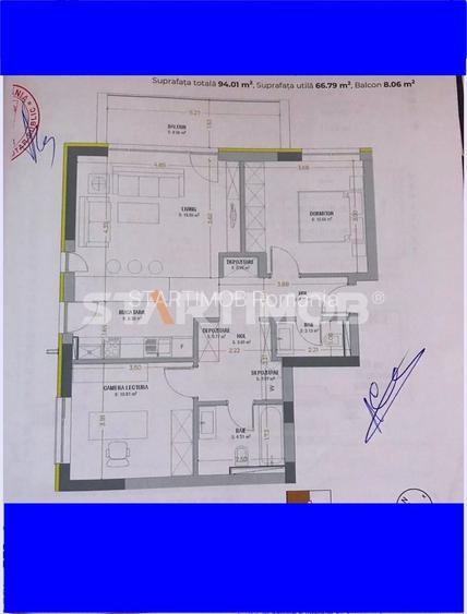 Apartament mobilat  3 camere Urban Plaza cu parcare - 17