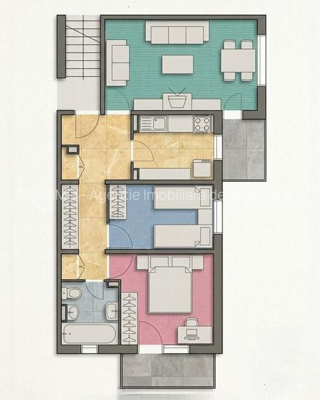 OCAZIE: 3 camere, 2 balcoane, decomandat, zona Lipovei - 8