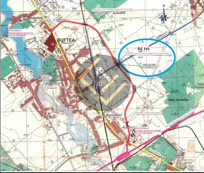 Vanzare teren Buftea TAMAS acces Autostrada A0 si Centura ocolitoare Buftea - 2