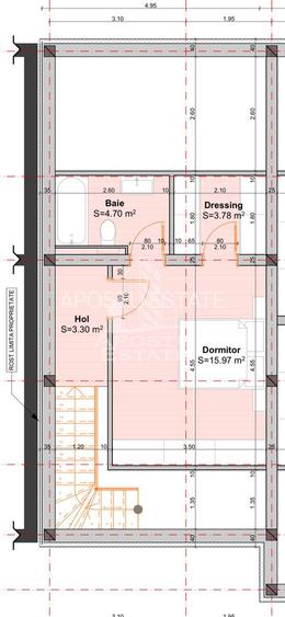 Penthouse cu 3 camere, 2 bai si dressing in spate la Lidl. - 23
