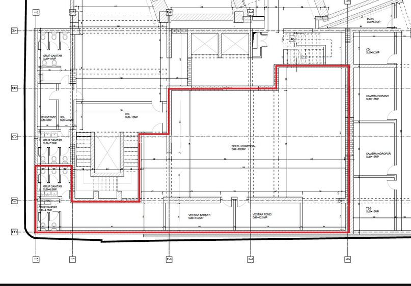 Spatii comerciale | 72-312 mp | Parter/Subsol | Barrio Residence Unirii - 11