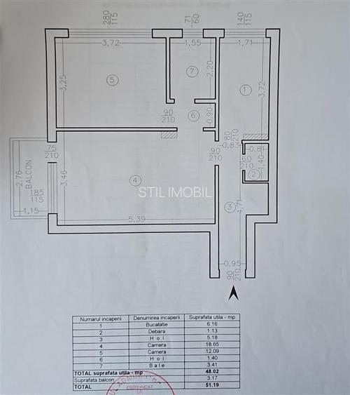 Apartament cu 2 camere decomandat - Gradina Copou - 119.000 euro ! - 6