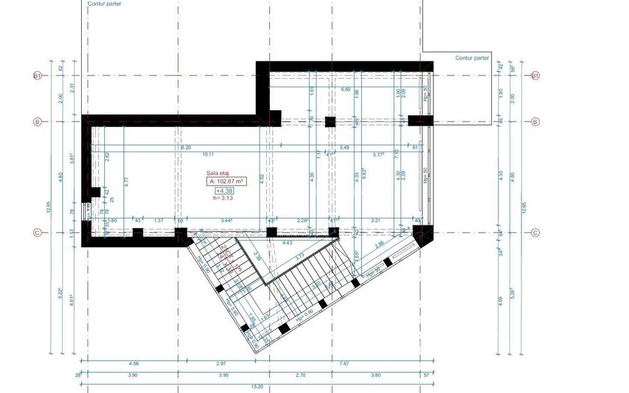 Spatiu comercial alimentatie publica  Piata Cipariu, 264 m2, TERASA - 2